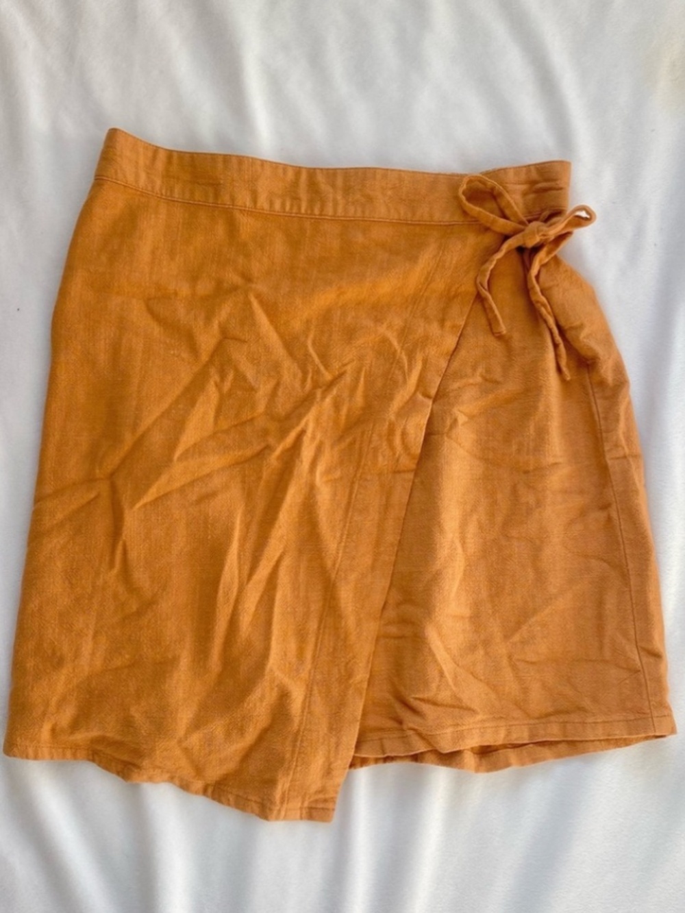 yellow line wrap skirt